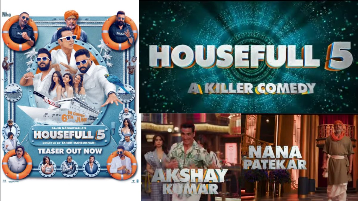 рдХреНрд░реВрдЬрд╝ рдкрд░ рдордЪреЗрдЧреА рдХреЙрдореЗрдбреА рдХреА рдзреВрдо! 15 рд╕рд╛рд▓ рдмрд╛рдж рд▓реМрдЯ рд░рд╣реА рд╣реИ 'Housefull' рдХреА рд╕реБрдкрд░рд╣рд┐рдЯ рдлреИрдорд┐рд▓реА тАФ 'Housefull 5' рдХрд╛ рдЯреАрдЬрд╝рд░ рд░рд┐рд▓реАрдЬ