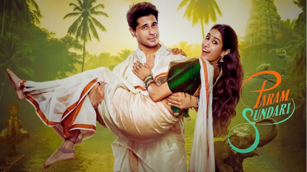 'Param Sundari' рдХрд╛ рдкрд╣рд▓рд╛ рд▓реБрдХ рд░рд┐рд▓реАрдЬрд╝: Sidharth Malhotra рдФрд░ рдЬрд╛рдиреНрд╣рд╡реА рдХрдкреВрд░ рдХреА рдЬреЛрдбрд╝реА рдореЗрдВ рджрд┐рдЦрд╛ рд░реЛрдорд╛рдВрд╕ рдХрд╛ рдирдпрд╛ рд░рдВрдЧ