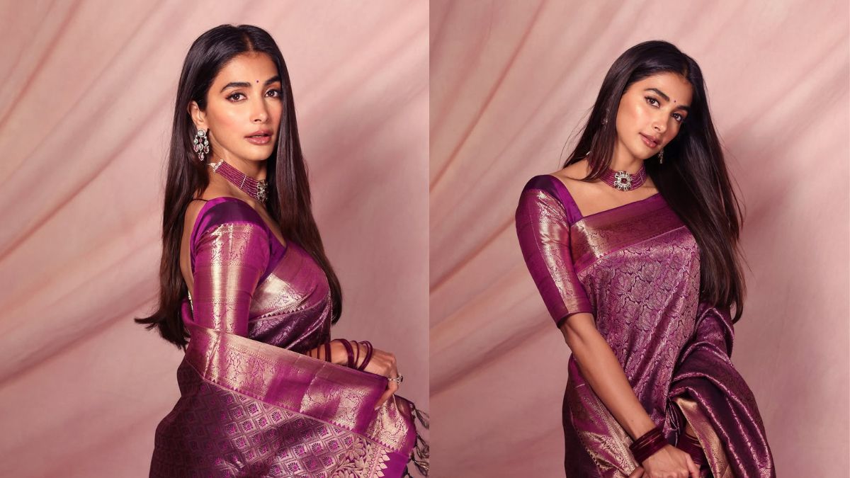 Pooja Hegde рдХрд╛ Kanjivaram рд▓реБрдХ Internet рдкрд░ рдордЪрд╛ рд░рд╣рд╛ рд╣реИ рдЧрд░реНрдореА, рдлреИрдВрд╕ рдмреЛрд▓реЗ- 'Crush рд╣реЛ рдЖрдк!'