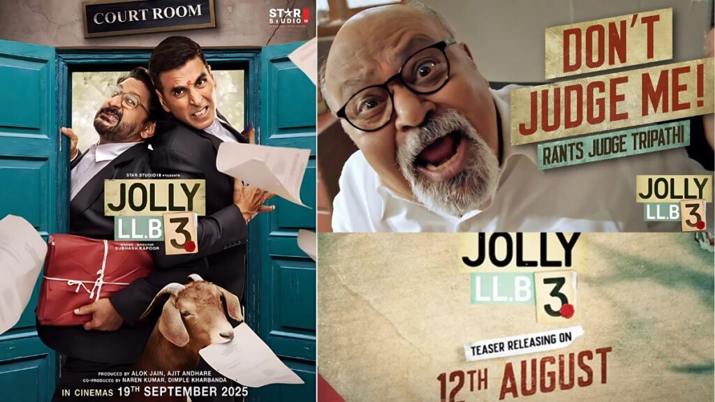 ‘Jolly LLB 3’ का पहला पोस्टर जारी, कल आएगा धमाकेदार टीज़र