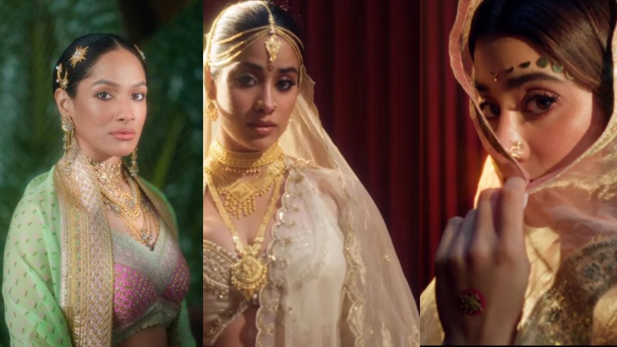 Janhvi Kapoor рдХрд╛ рдмреНрд░рд╛рдЗрдбрд▓ рд▓реБрдХ рд╣реБрдЖ рд╡рд╛рдпрд░рд▓, рдорд╕рд╛рдмрд╛ рдЧреБрдкреНрддрд╛ рдиреЗ рджрд┐рдпрд╛ рджреБрд▓реНрд╣рди рдХрд╛ рдЧреНрд▓реИрдорд░рд╕ рдЕрдВрджрд╛рдЬрд╝