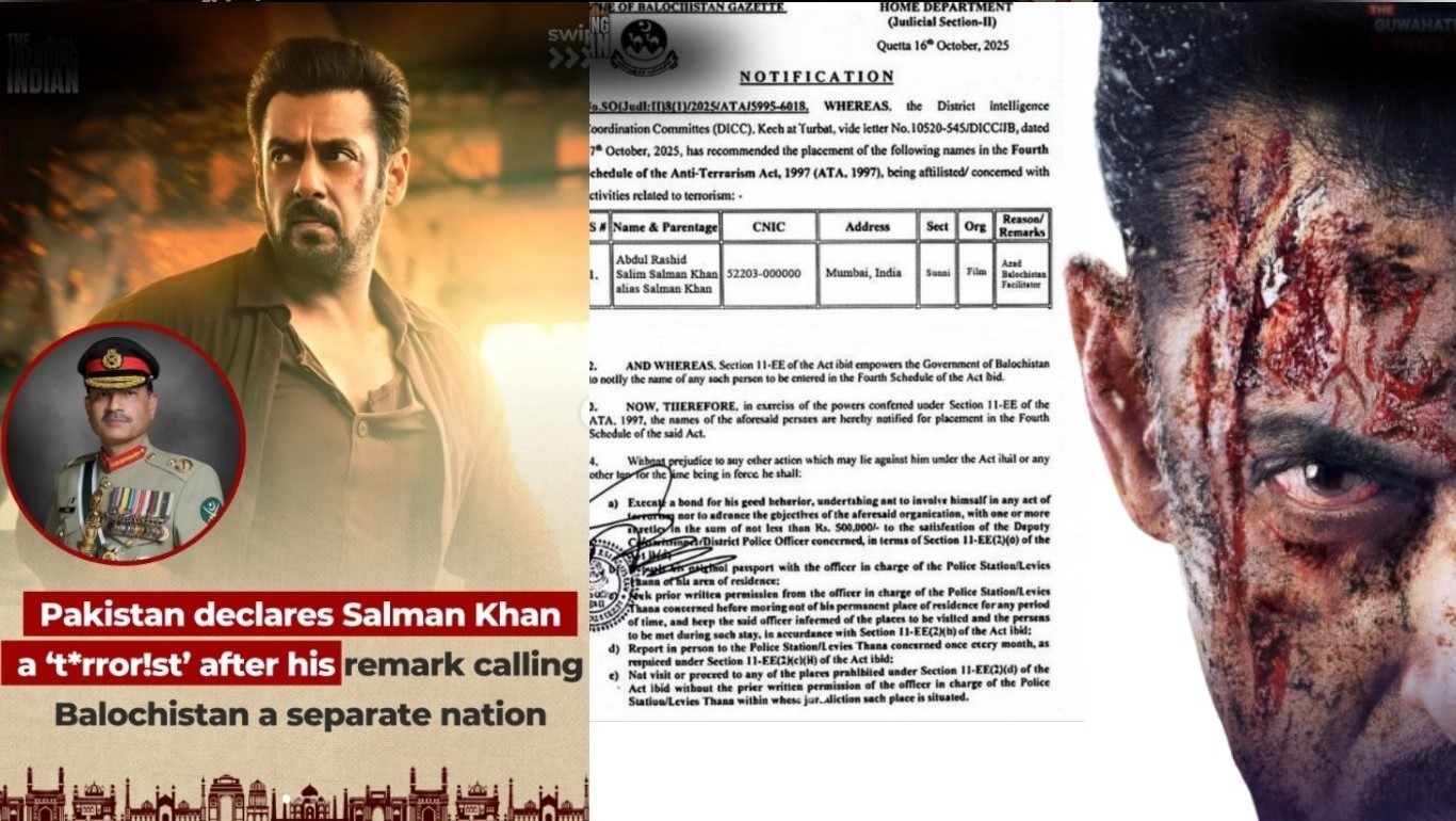 Did Pak declare Salman Khan a terrorist over Baloch remark