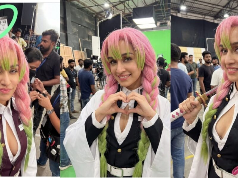 Shraddha Kapoor के डबल एनीमे अवतार ने मचाया धमाल, Demon Slayer Movie के सेट से BTS तस्वीरें आईं सामने