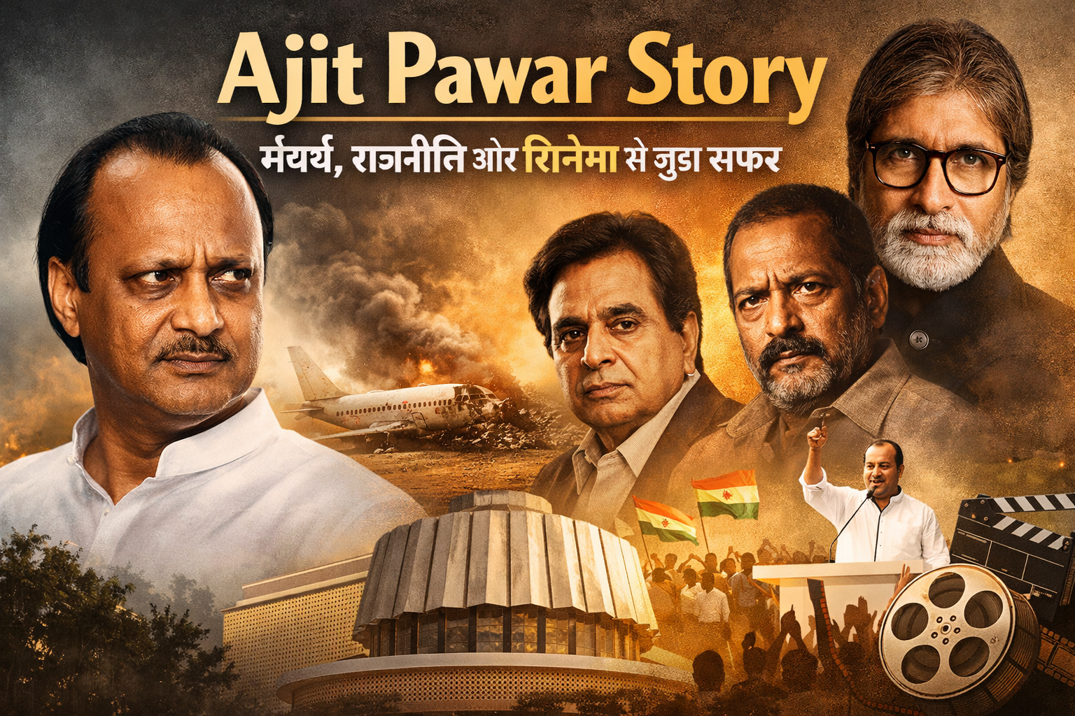 Ajit Pawar Story: संघर्ष, राजनीति और सिनेमा से जुड़ा सफर