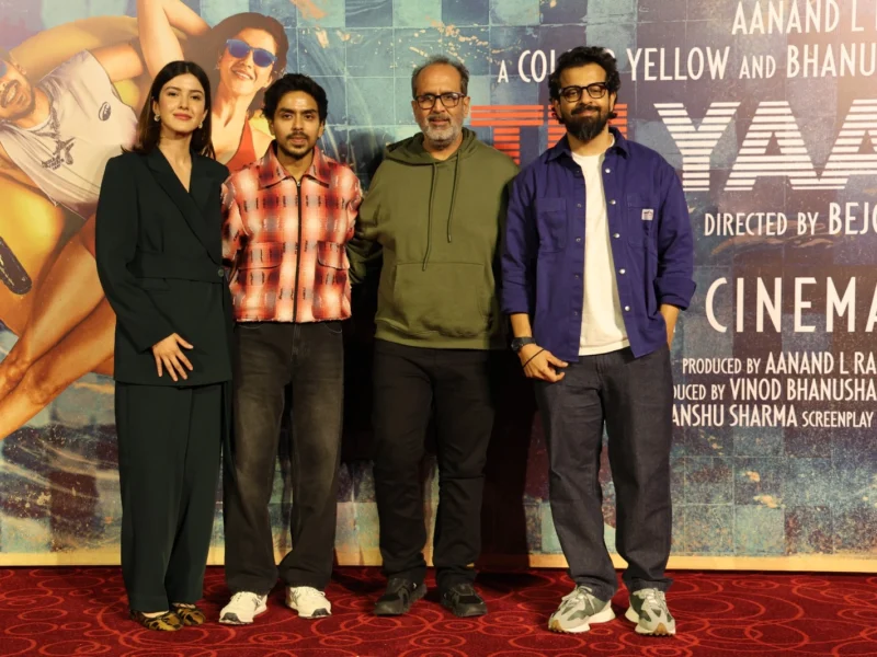 Tu Yaa Main का दिल्ली में धमाकेदार प्रमोशन — शनाया कपूर, आदर्श गौरव, बिजॉय नांबियार और आनंद एल राय ने बिखेरा जादू!